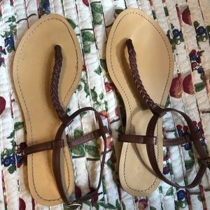 Brown sandals size 9